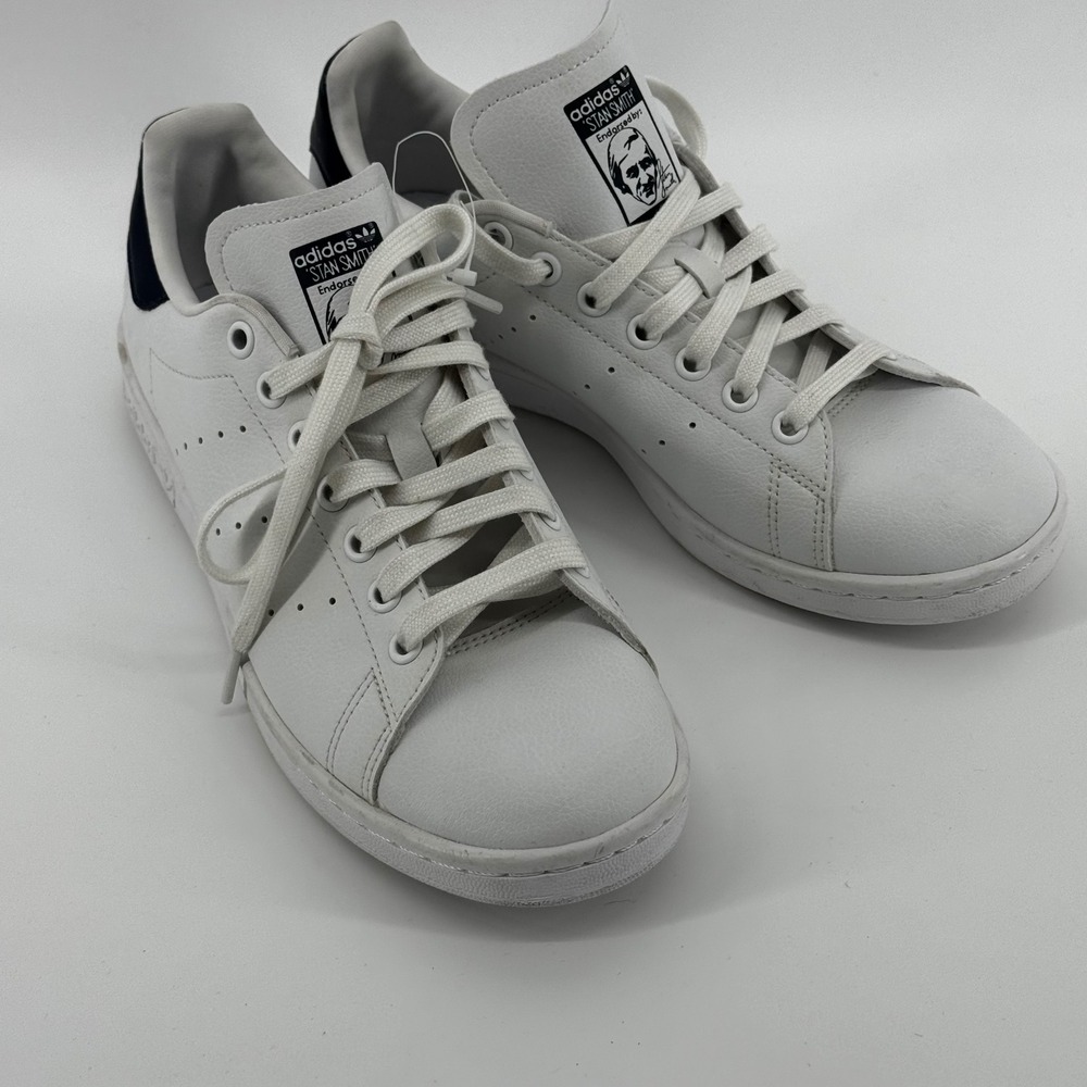 Adidas Stan Smith Vegan White Sneakers Mens Size 7.5 Tennis Shoes